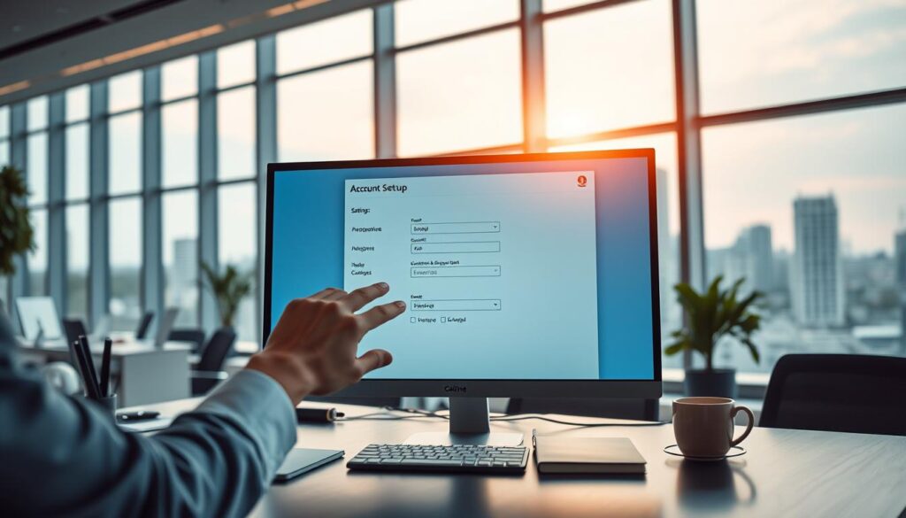 account setup process
