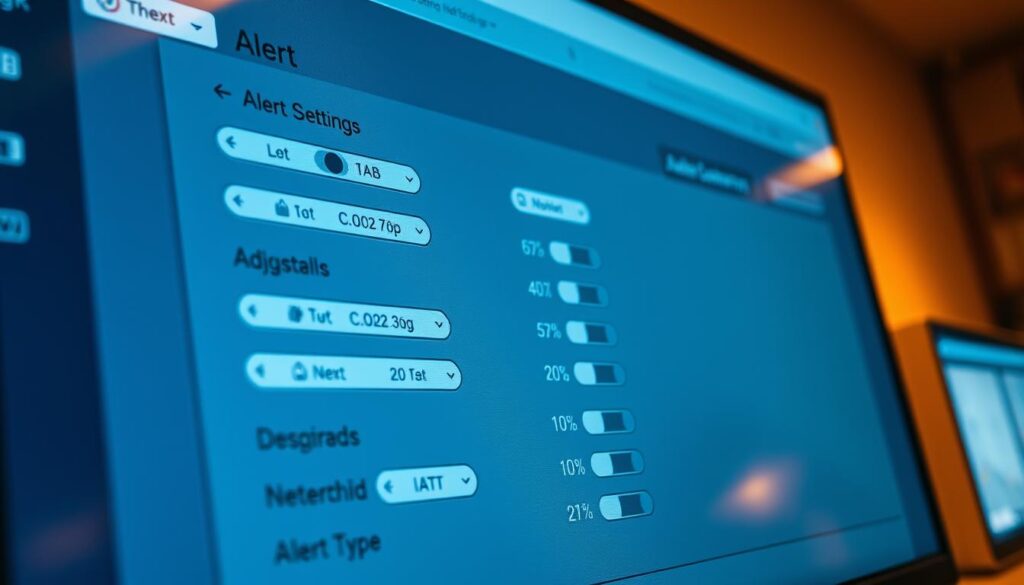 custom alert settings