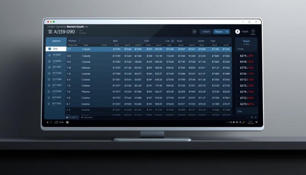 market depth visualization