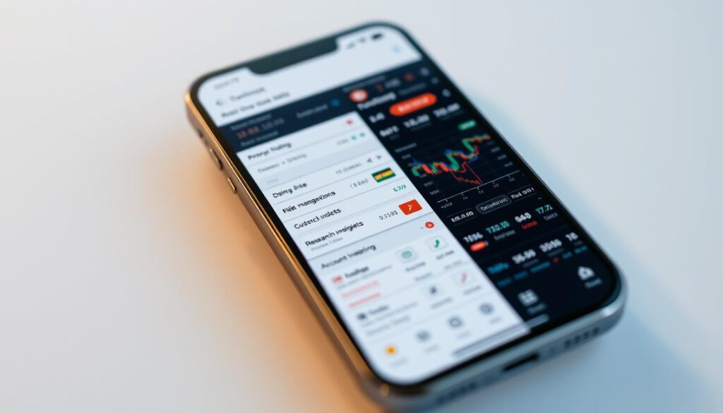 mobile trading platform experience