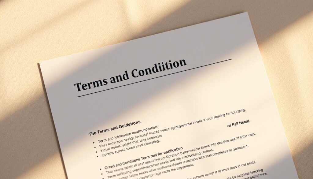 terms and conditions guidelines